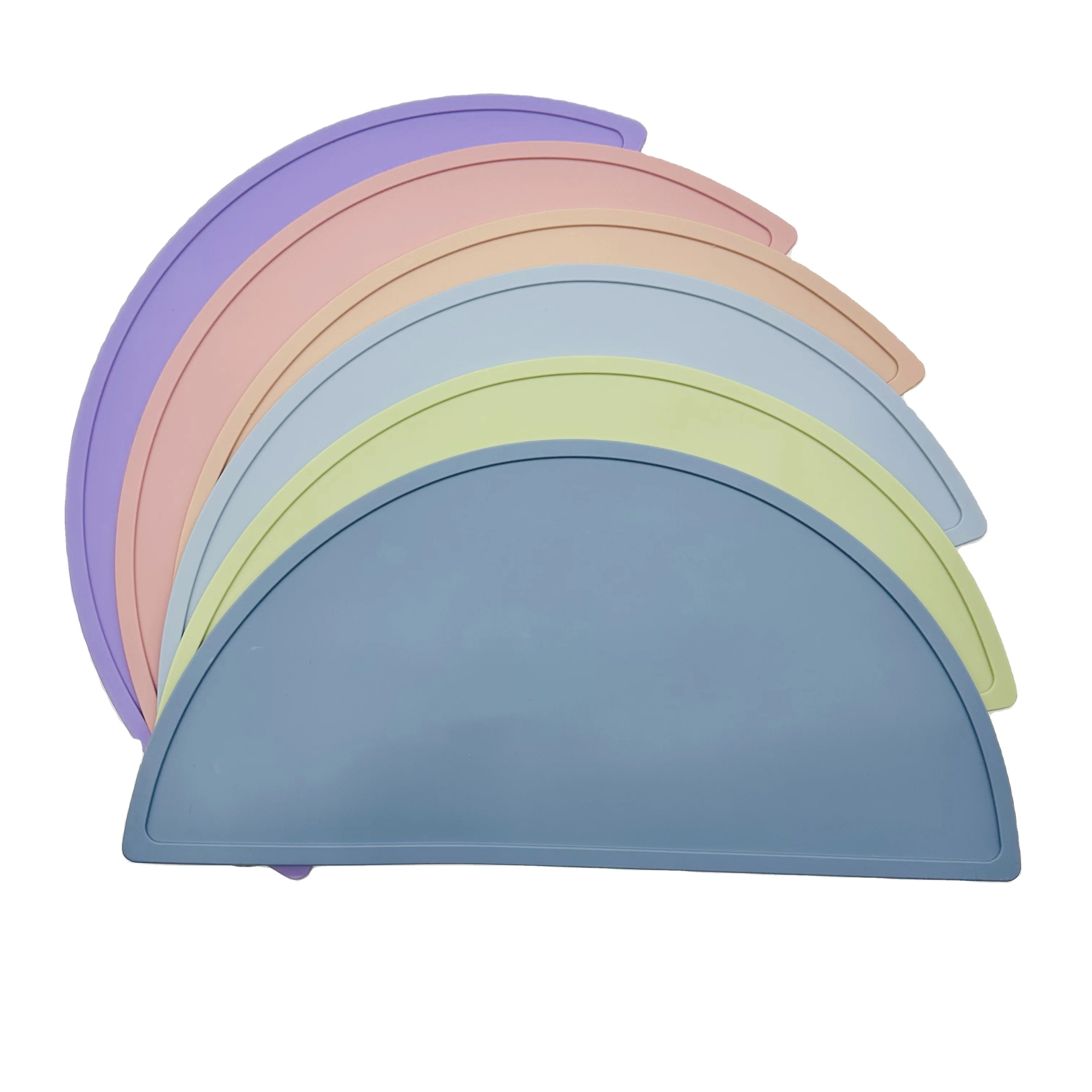 Basics Waterproof Anti Slip Silicone Pet Food and Water Bowl Mat Pet Feeding Mat