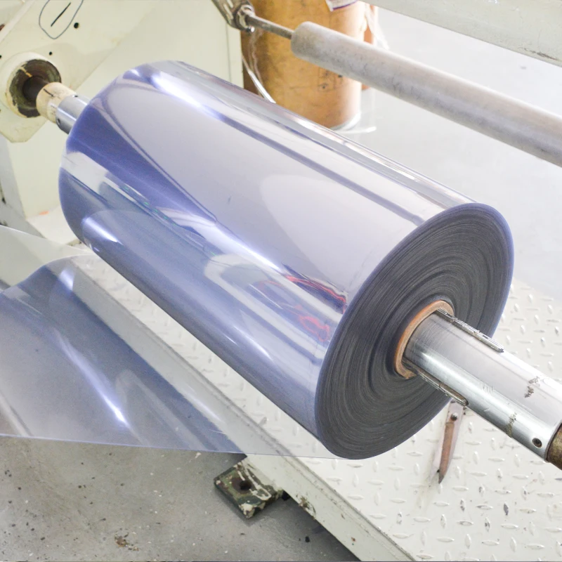 Eco-friendly OEM Size Plastic PVC Sheet Rolls Rigid Clear Transparent PVC Film For Thermoforming