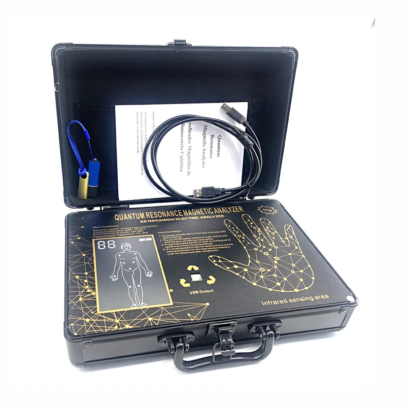 Clinical analytical instruments update resonance quantum magnetic health analyzer in Spanish language