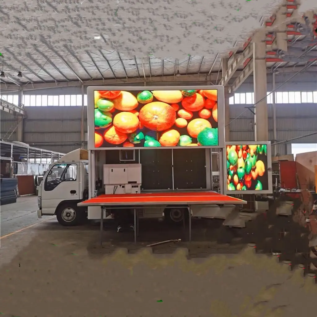 Multi color LED screen truck mobile Advertising Mobile Stage Show Truck