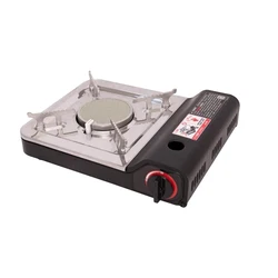 Stovetop Korean BBQ Non-Stick Grill Pan with Cooking Gas Stove Burner Portable  Cassette Furnace Carry Case for Outdoor Camping
