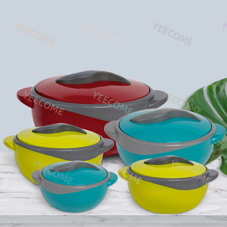 YJM3356-5 емкость 0,5 + 1 + 1,5 + 2,5 + 4,5 л, Новое поступление, контейнер для подогревания пищи, набор для подогревания пищи, Африка, горячий горшок, набор для подогревания еды