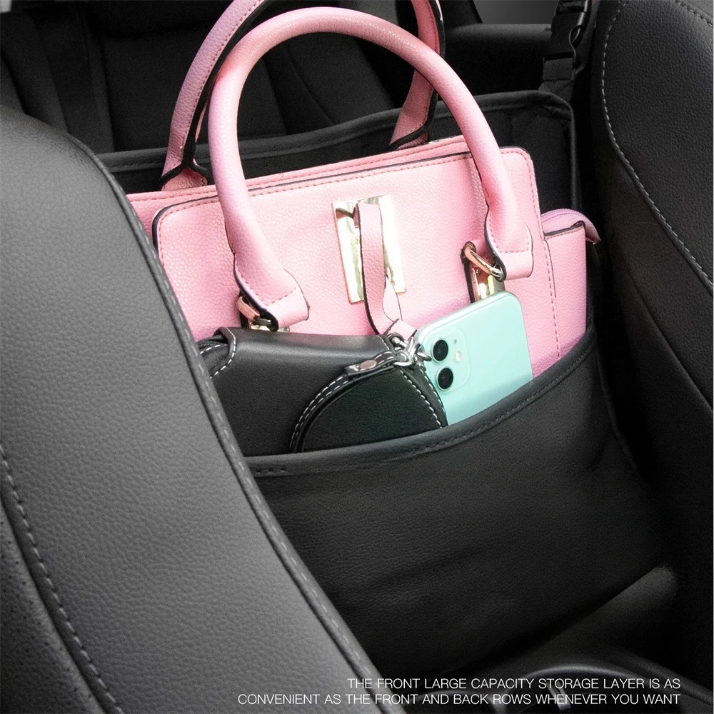 Purse Holder for Car Net Pocket Handbag Holder Durable Large Capacity Automotive Car organizers and Storage Between Seats
