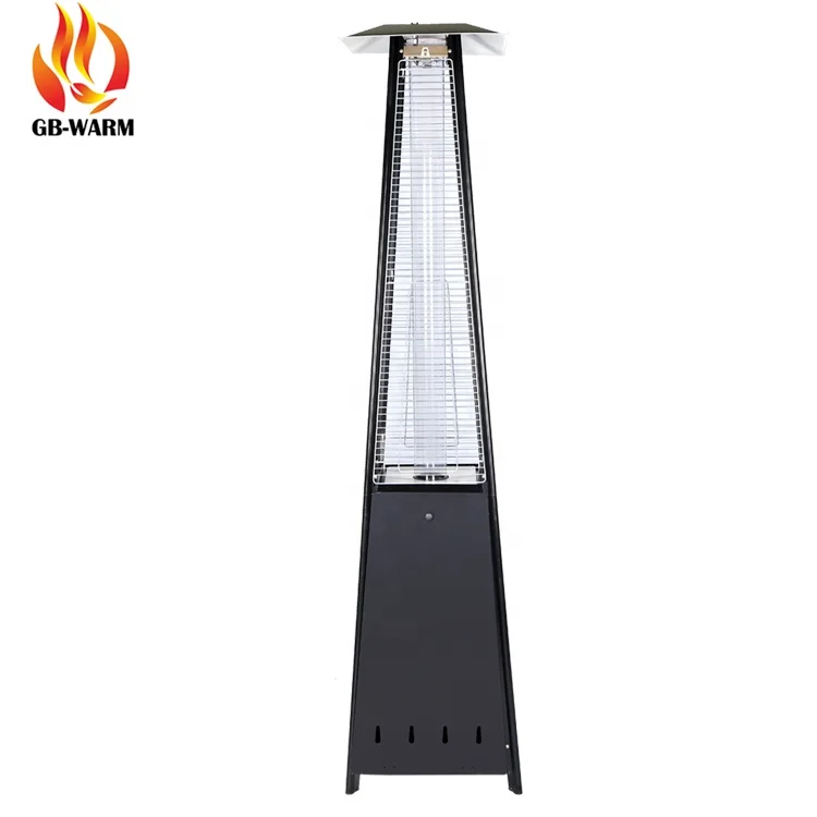 Dependable quality infrared gas tempered glass tube flame patio heater
