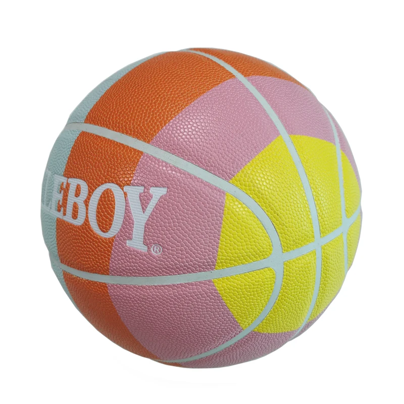 Colorful Basketball Custom Color Printing Rainbow Ball Basketball