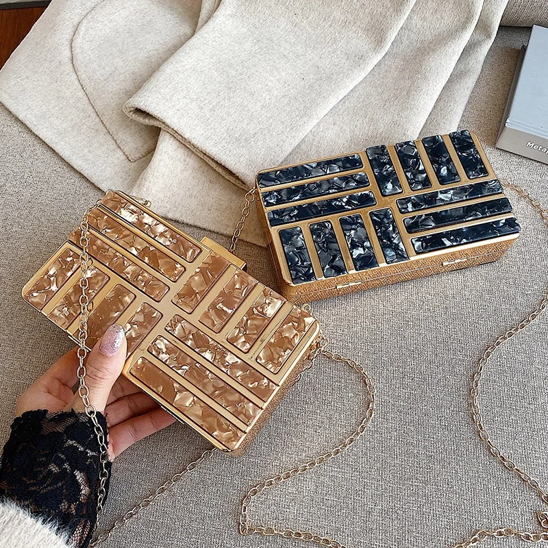 Luxury Women Shoulder Bag Acrylic Evening Bag Clutch For Wedding Party Ladies Handbag And Purses Messenger Bag