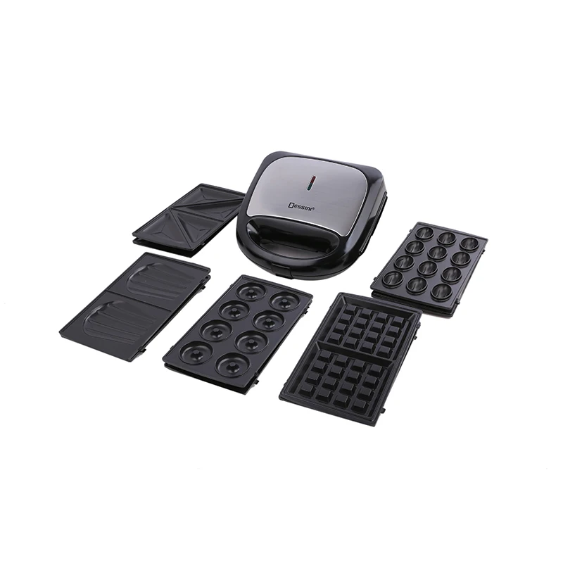 Dessini Multi-function 6 in 1 Breakfast Electric Triangle Sandwich Maker Machine