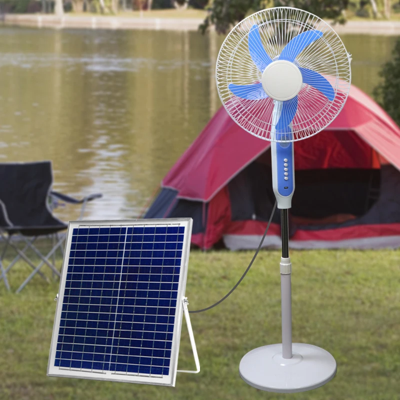 Wholesale solar long-lasting use multi-functional waterproof desktop for mobile phone charging rechargeable fan