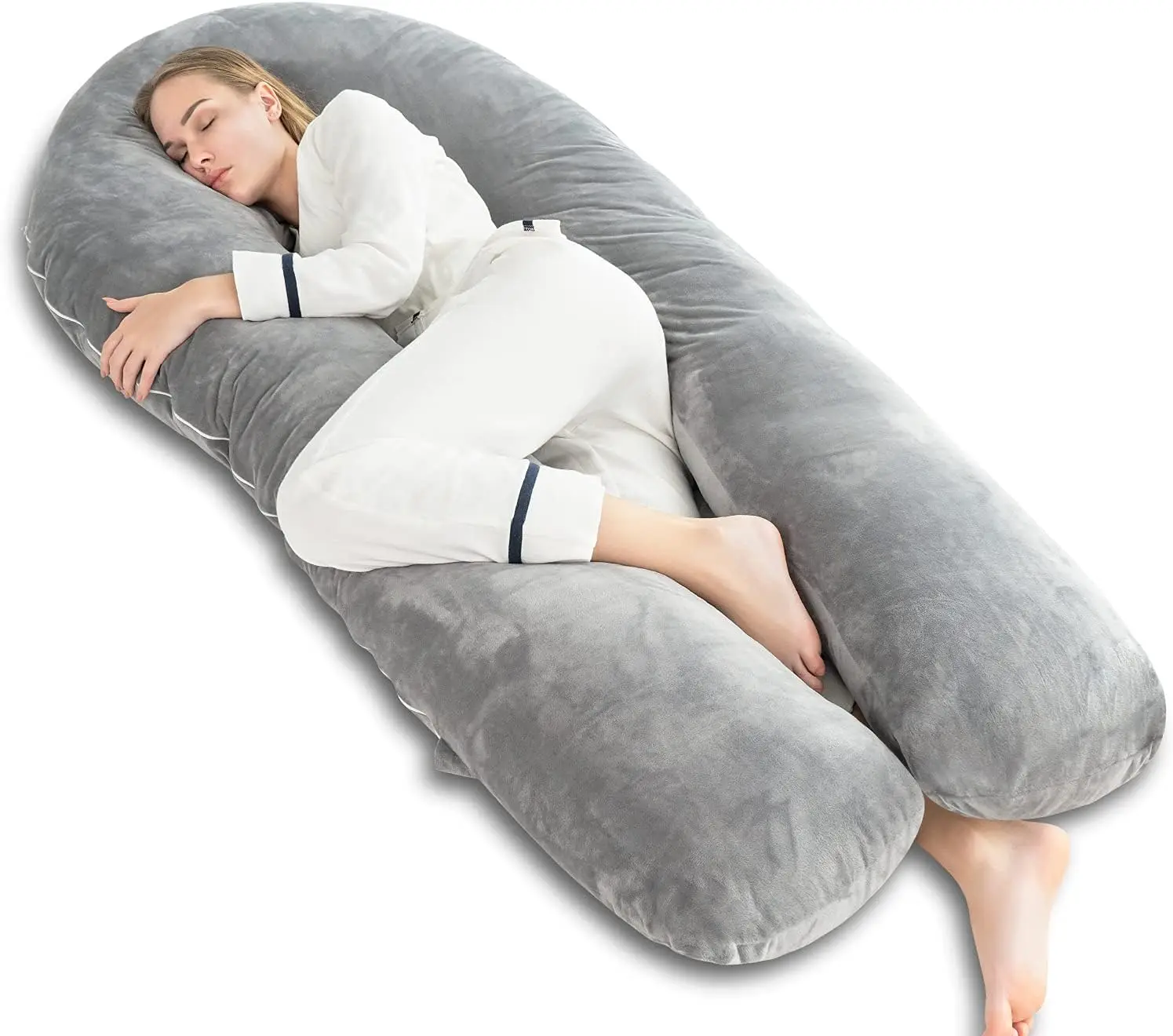Adjustable Air layer polyester filling  U Shaped Pregnancy Pillow - Maternity Body Pillow   Great for Anyone