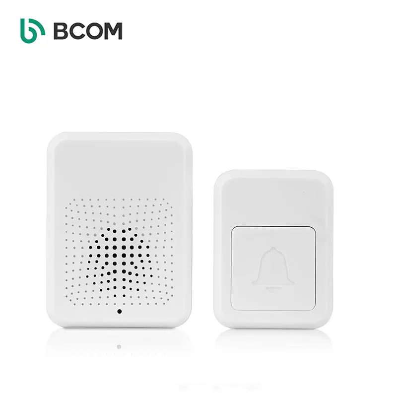 Modern Design Self-Powered Wireless Electric Door Bell Waterproof Hotel House Bell with Battery