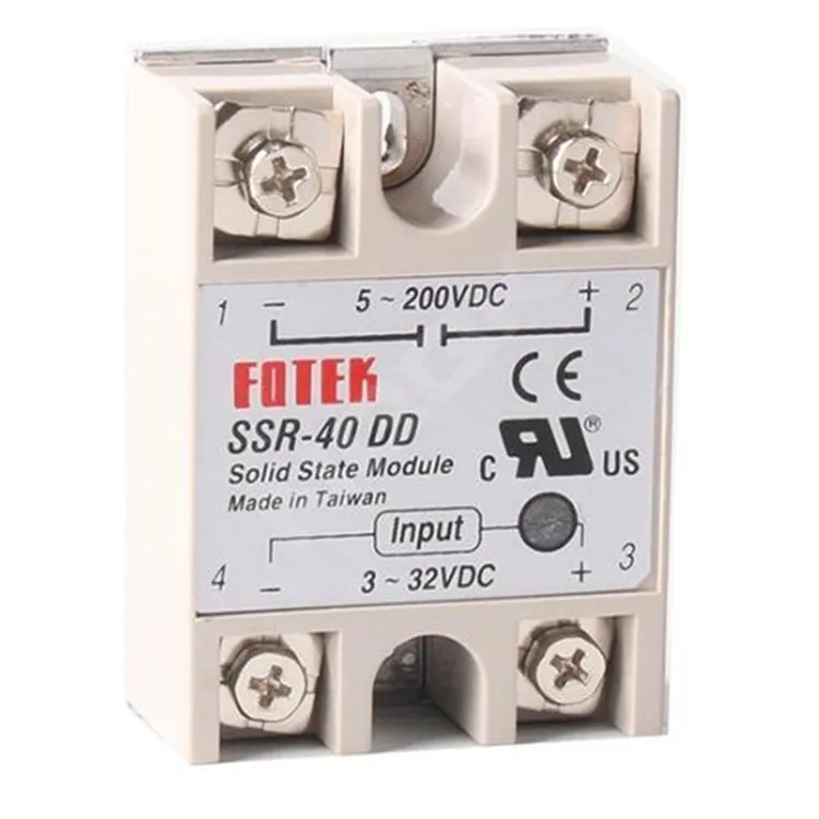  24V-380V 40A 250V SSR-40DA DD FOTEK твердотельные реле постоянного тока