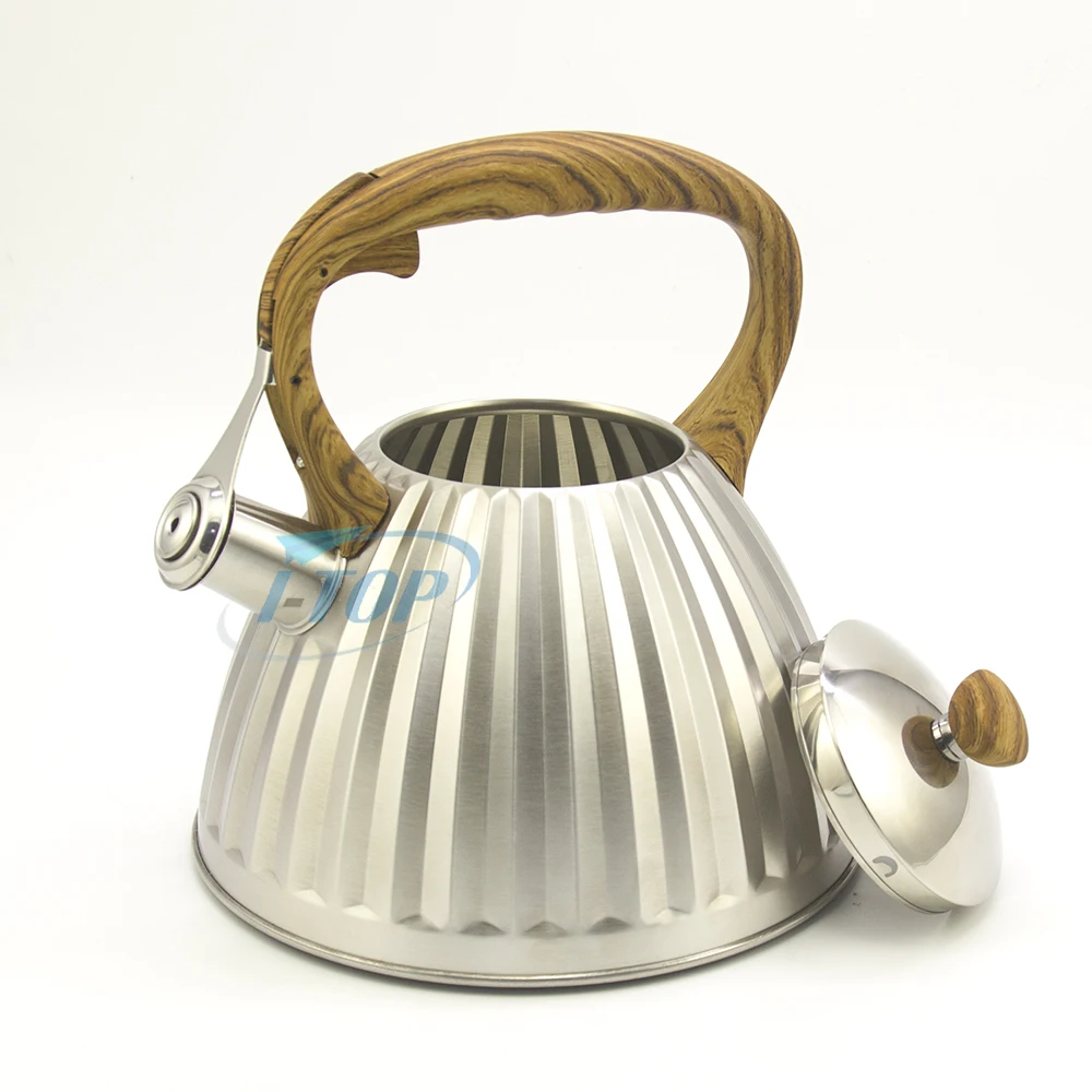 Promotion Free Sample Kitchen 3 Quart  large Metal Stove Top soup Whistling Tea Kettle