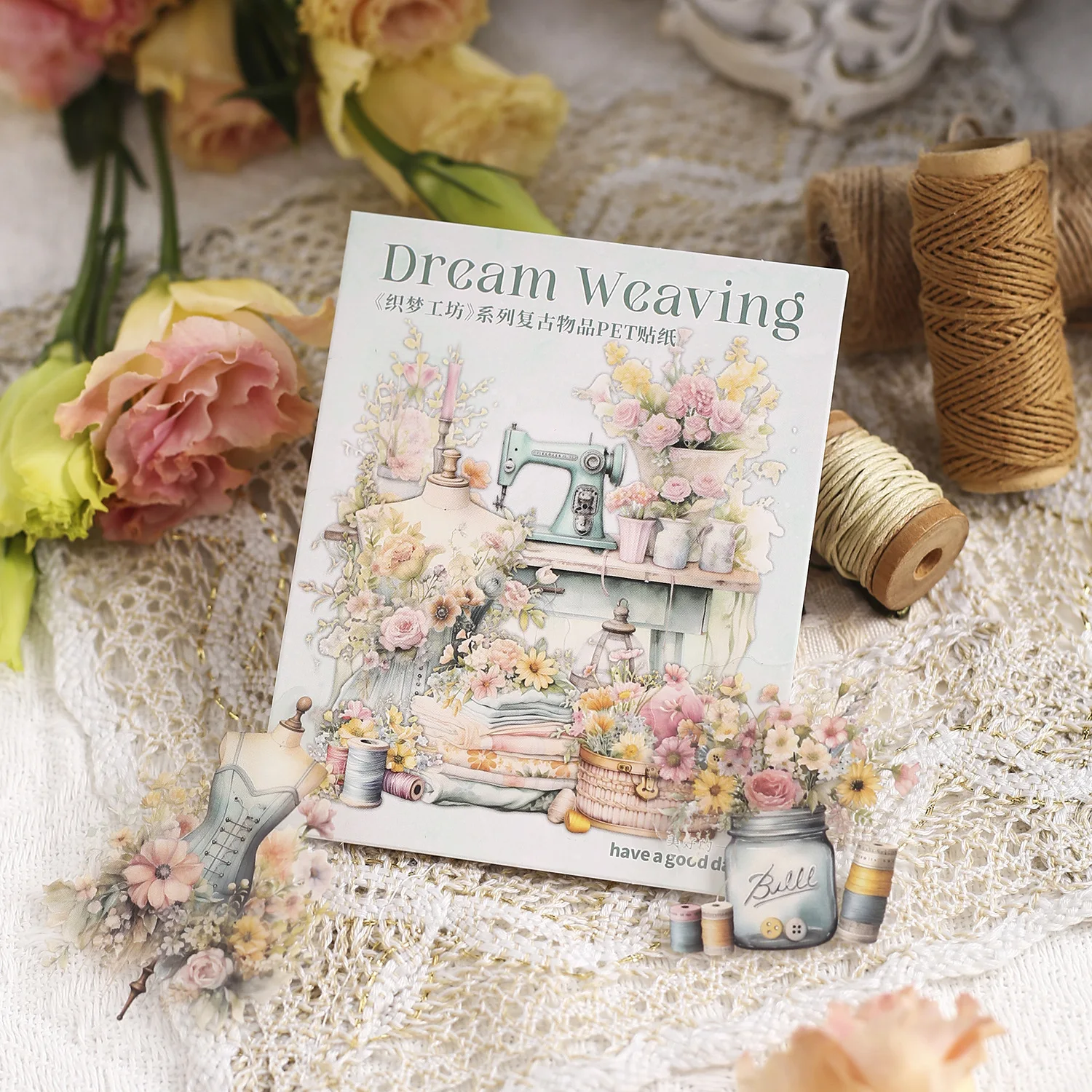15 листов/упаковка наклейки для домашних животных серия мастерских Dreamweaver швейные изделия ручной счет декоративные 6 видов стилей
