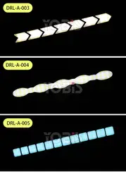 Одноцветная Гибкая автомобильная лампа Yobis, водонепроницаемое освещение для грузовика, дневные ходовые огни, светодиодные дневные ходовые огни для автомобиля, универсальные