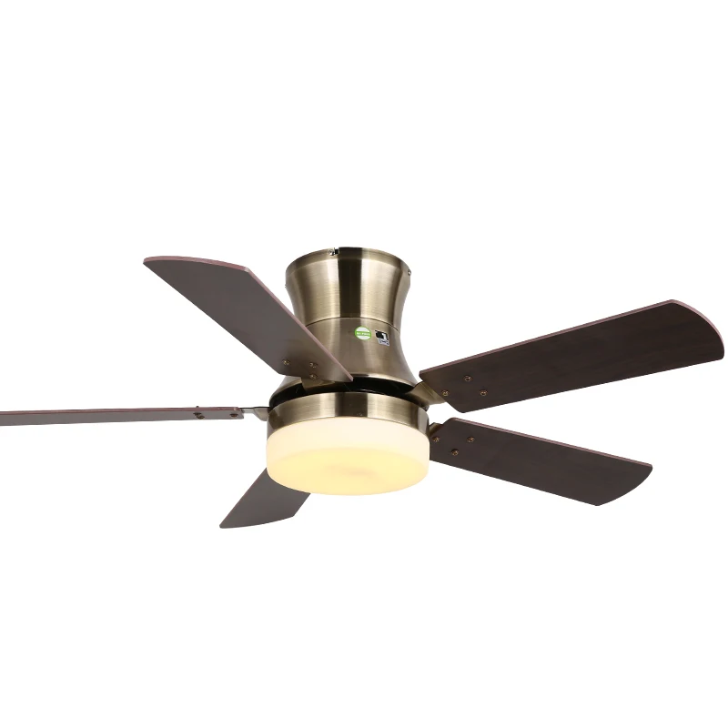 AC motor bronze indoor ceiling fans winding machine zhongshan light decor ceiling fan for low floor