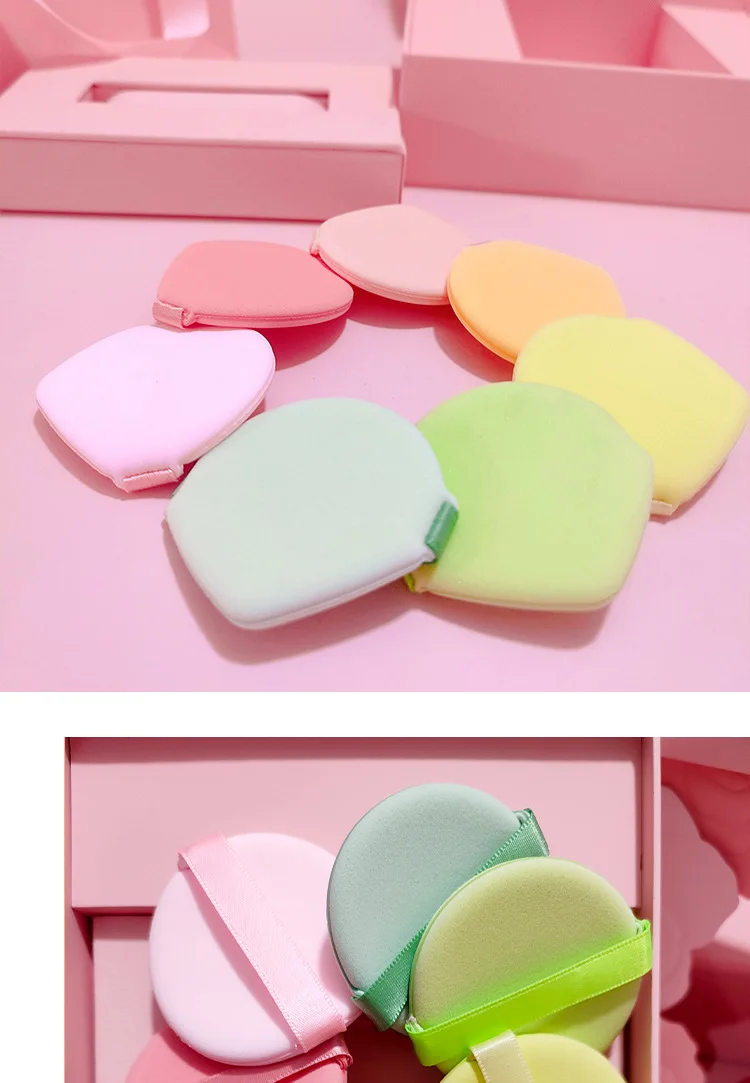 Double Effect Air Cushion Powder Puff and Wet Powder Cake Set Makeup Take Special Makeup Sponge Wgreendfrance Foundation Round