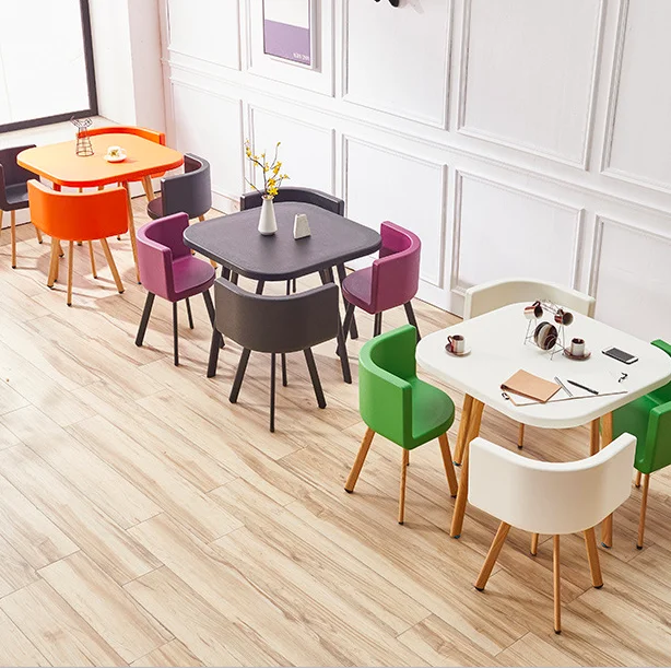 
simple model business dining table set 