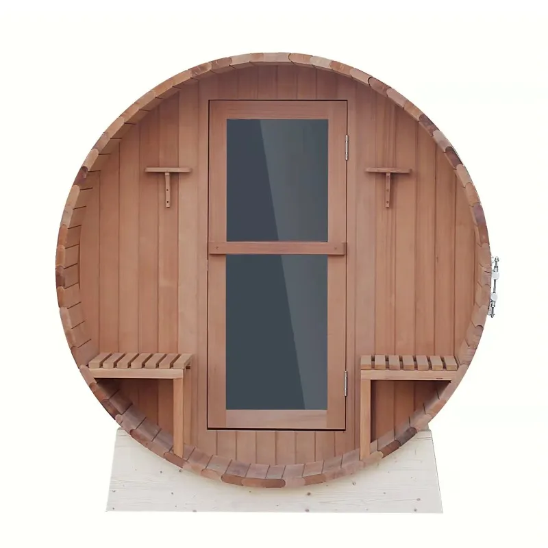 wooden barrel sauna hemlock wood large barrel outdoor sauna luxury canadian cedar traditional steam sauna room