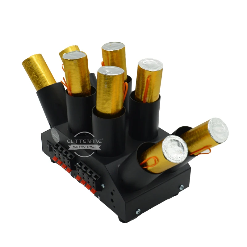 Fan shape remote control cold fountain fireworks firing console system 8 shots wedding stage cold pyrotechnics firing system