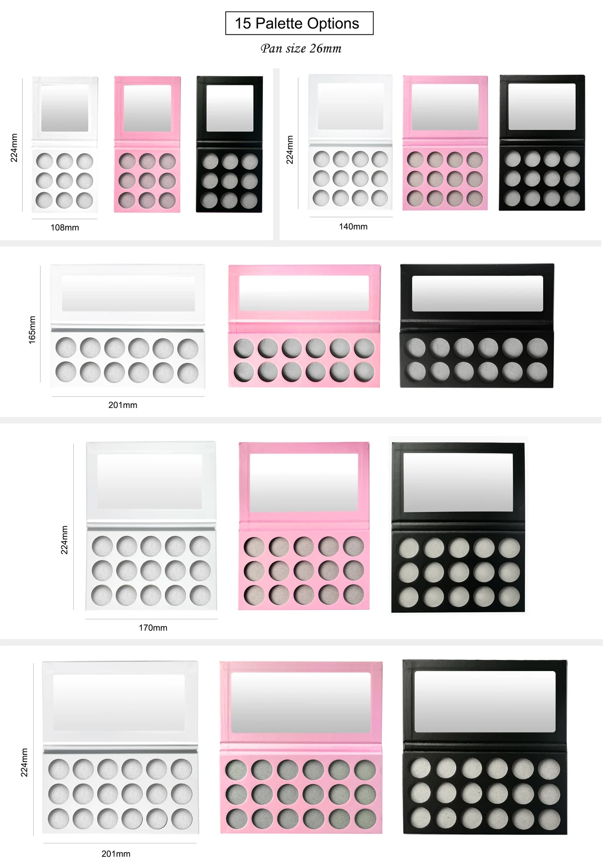 Private label wholesale custom manufacturer eyeshadow palette makeup vegan brown eyeshadow palette