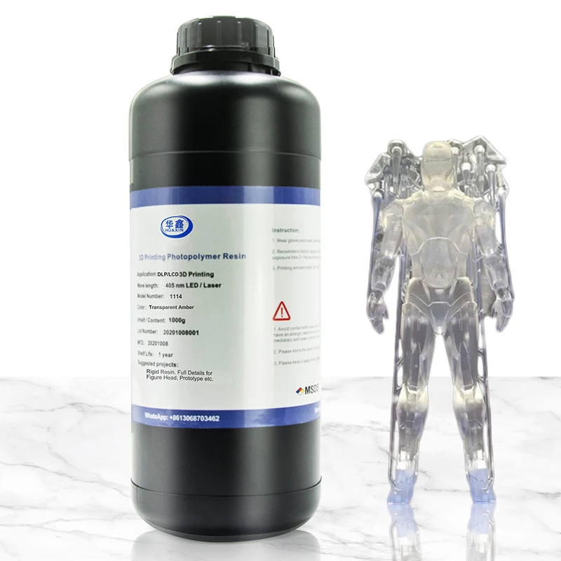 High Precision Rigid Easy Printing Fast Curing Low Odor Shrinkage LCD 3D Printer Resin