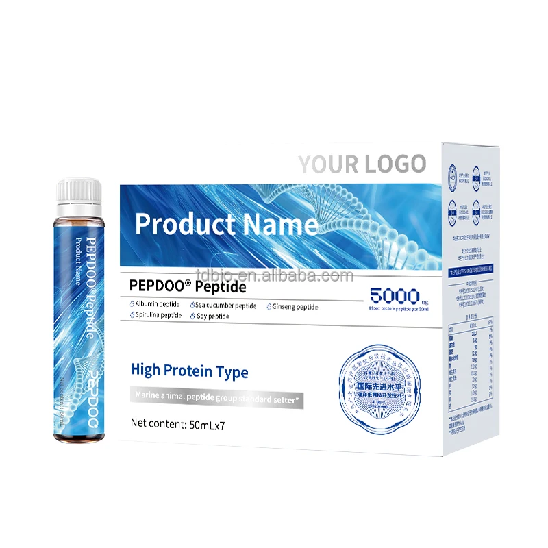 Custom animal whey Protein Powder Immune Supplement Marine Whey albumin Peptide Drink Sports 10 peptide combination powder