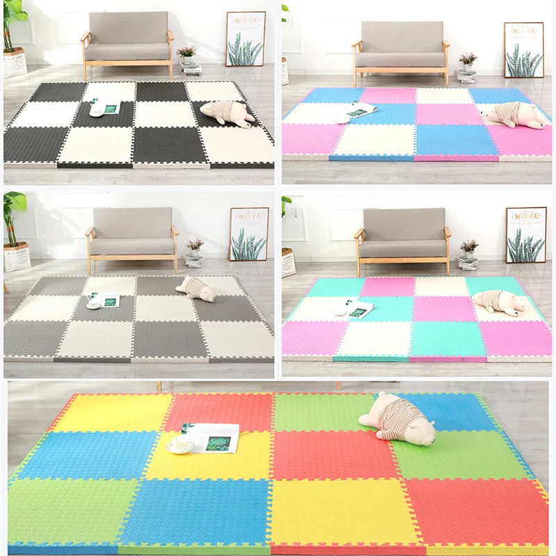 Wholesale Baby Play Crawling Colorful Foamy Floor Tiles Mulit Color EVA Foam Puzzle Mat for Exercise