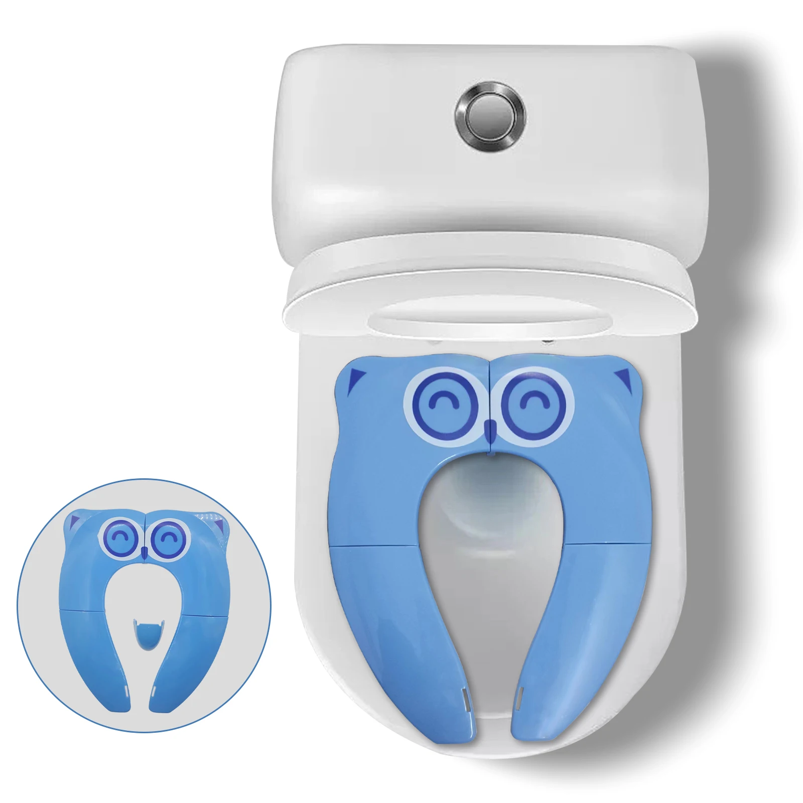 Travel Folding Portable baby potty training seat Cover Reusable Fits Round Oval Toilets High Splash Guard easy clean toilet seat