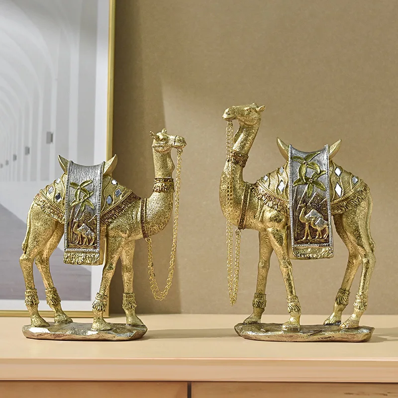 Nordic Office Desk Ornament Gold Camel Home Decoration office accessories bedroom accessories show piece resin craft gift