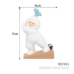 Roogo Hot Sale Mr Bu Door Stopper Bookend Resin Home Decoration Crafts Cute Type Ornaments Present For Friends