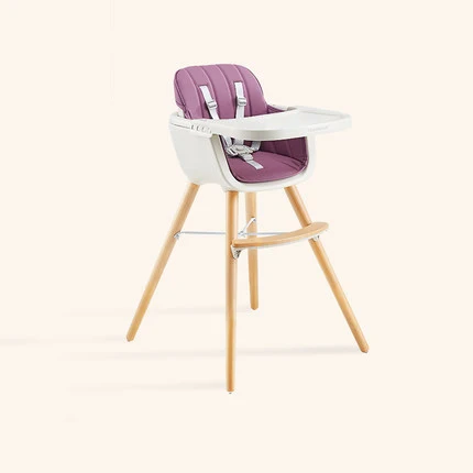 
KUB Besi dining chair portable foldable 2 in 1 baby wooden high chair 
