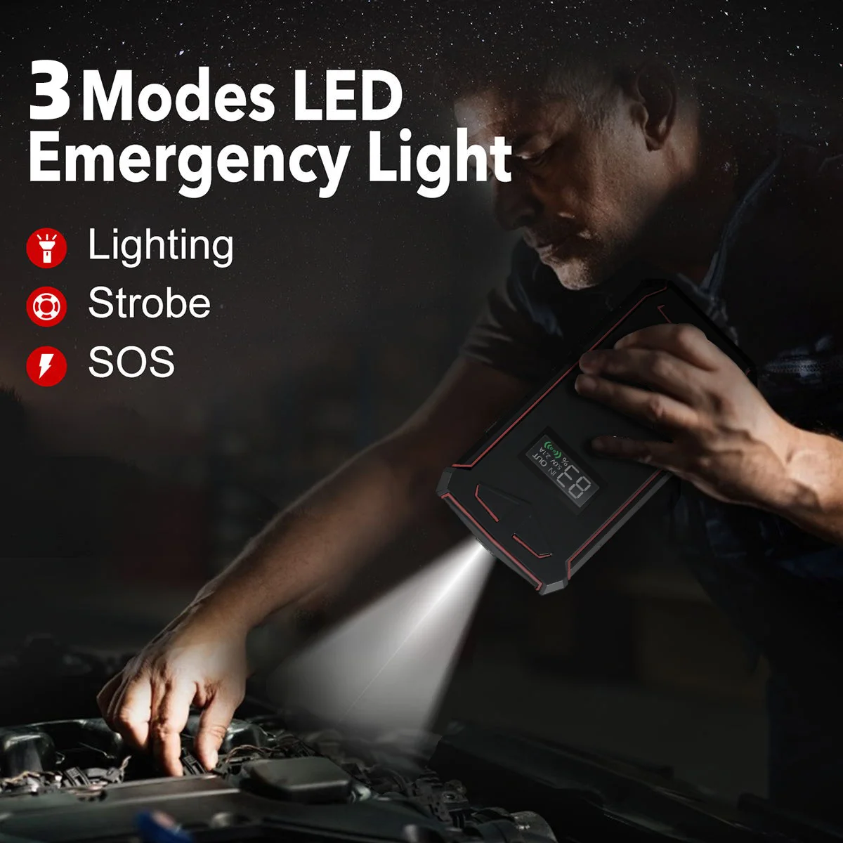 Portable 6V or 12V car battery charger Intelligent smart battery charger