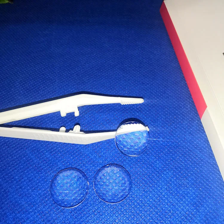 Прямая продажа с фабрики, одностороннее карманное оптическое акриловое увеличительное стекло диаметром 18 мм, ювелирное зеркало с идентификацией, выпуклая линза