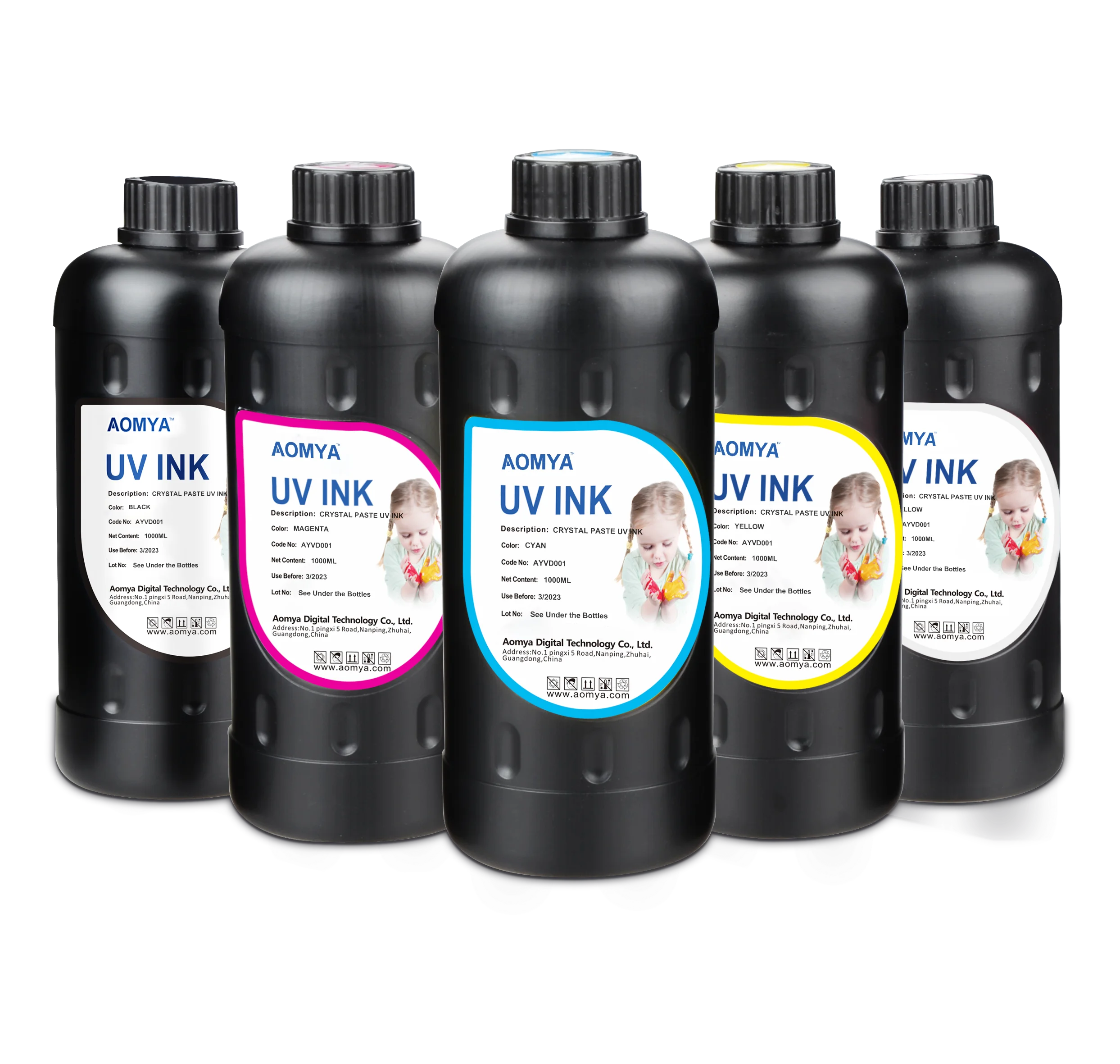 1000ml UV LED Ink for Ricoh G5 Industrial Inkjet Printhead / UV Flatbed Printer Soft & Hard UV Ink