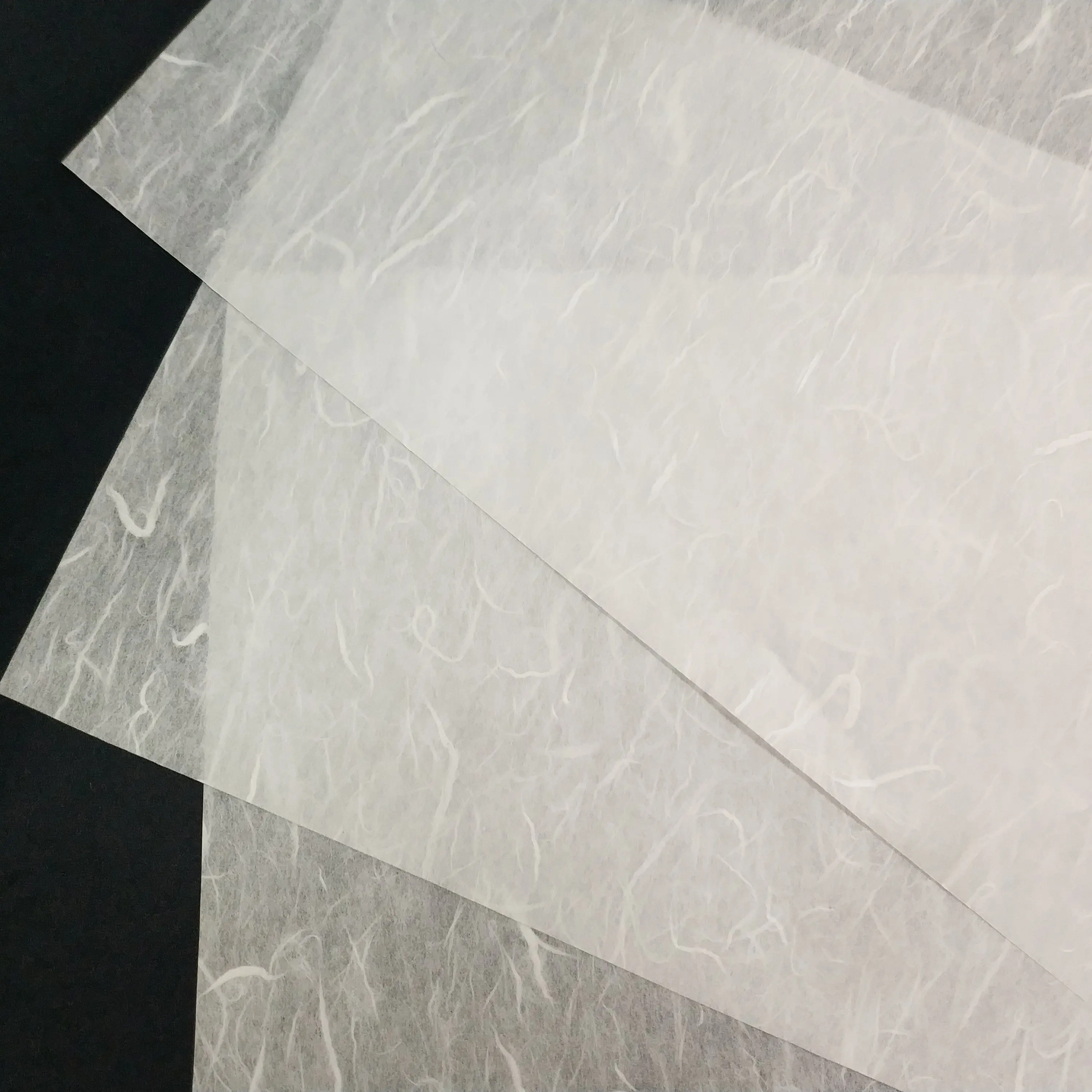 wholesale white color mulberry printing art decoration decoupage rice paper 30gsm SRA3 size