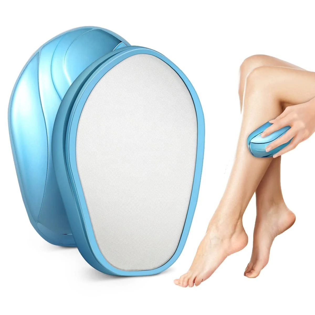 Ластик для волос с нанокристаллами, инструмент для безболезненного удаления волос для мужчин и женщин, многоразовый волшебный моющийся Эпилятор с кристаллами для гладкой кожи