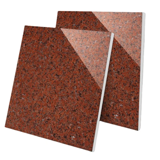 Foshan FaTong Red Big Tile Porcelain That Look Like Marble Tiles 800*800 Red granite tiles