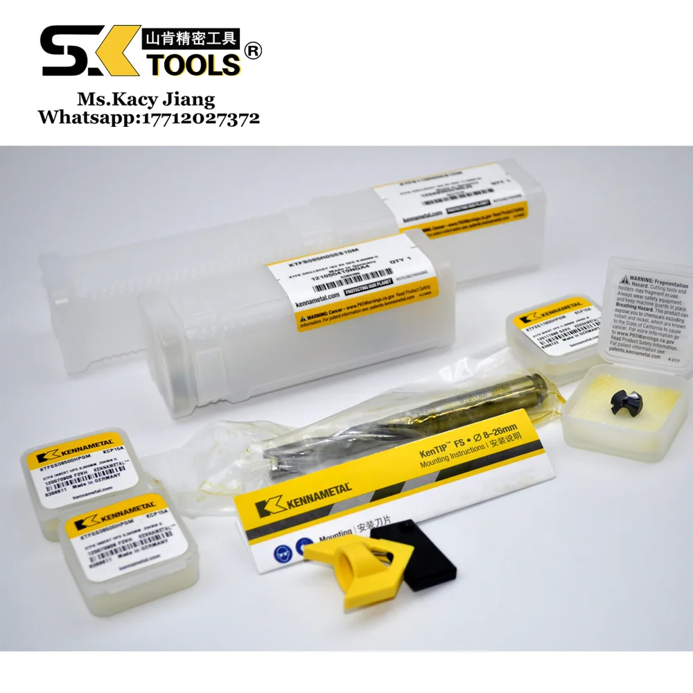 1 PC Kennametal KenTIP FS Central Locking Internal Coolant HSS Drill Body SS Shank 5D for CNC Tools Metal Small Size Holemaking