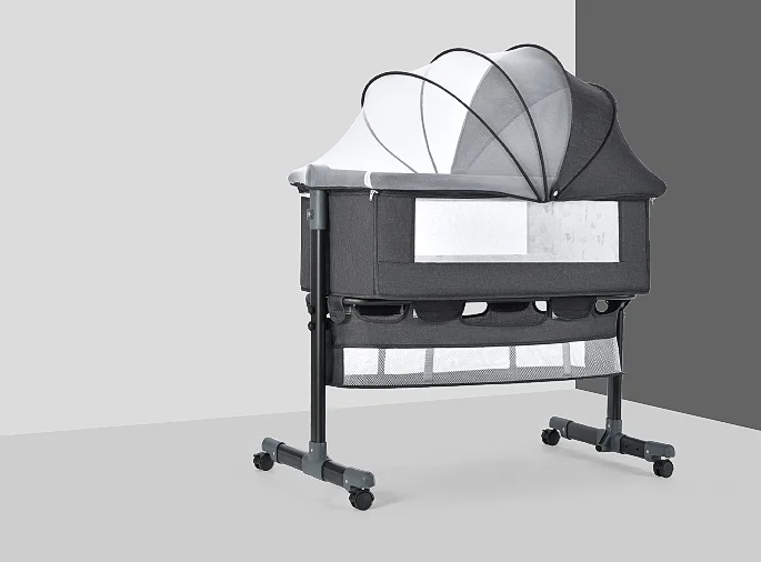 2023 Crib Baby Bed Cradle Multifunctional Mobile Foldable Baby Beds for New born