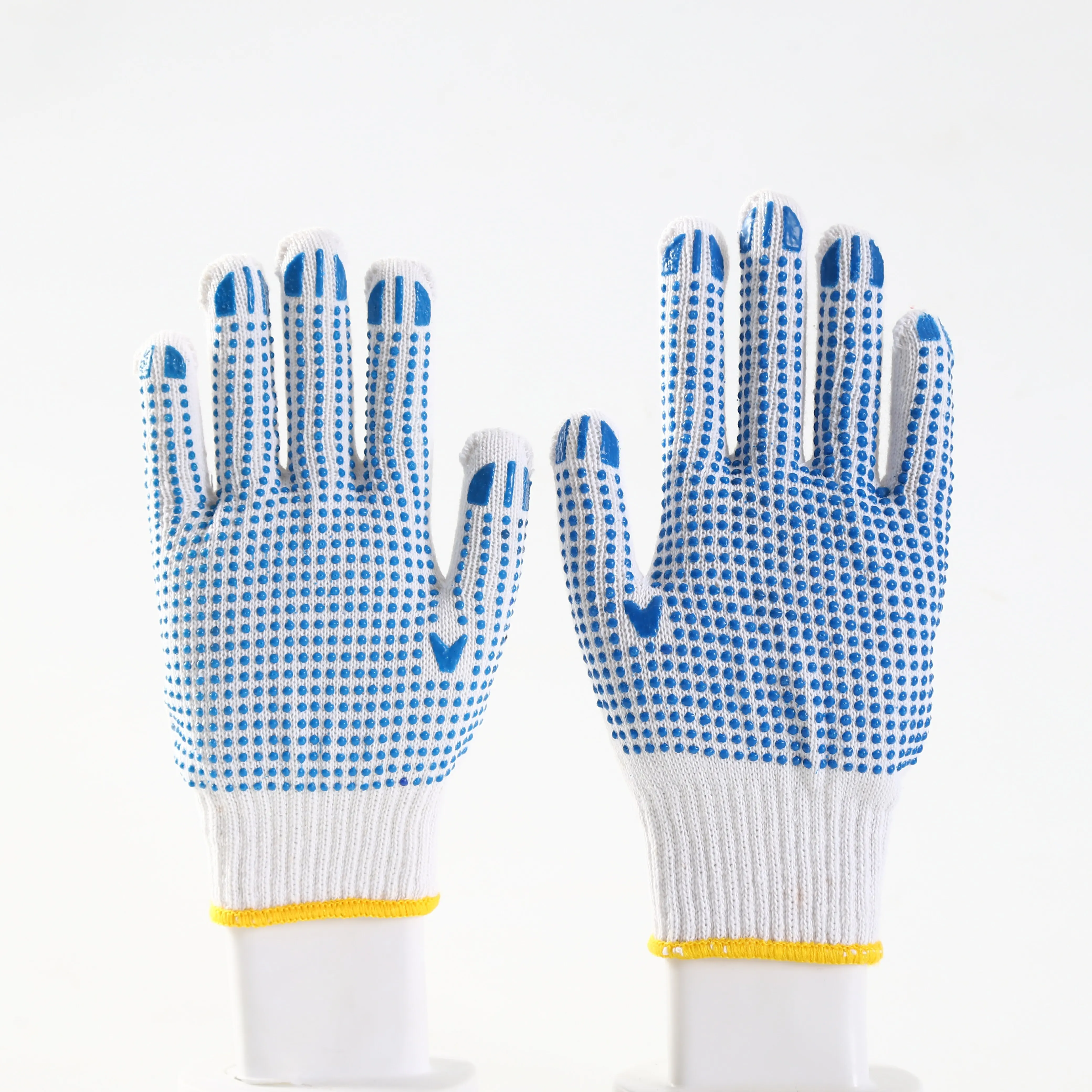 2024 Wholesale Price Cotton Dot Polka PVC DOTTED Gloves For Industry gardening