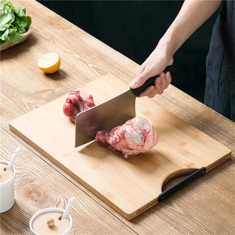 Chopping Wood Boards And Utensils With Strainer Set Good Life Butcher Block Wooden Large Kitchen Bamboo Bread Cutting Board