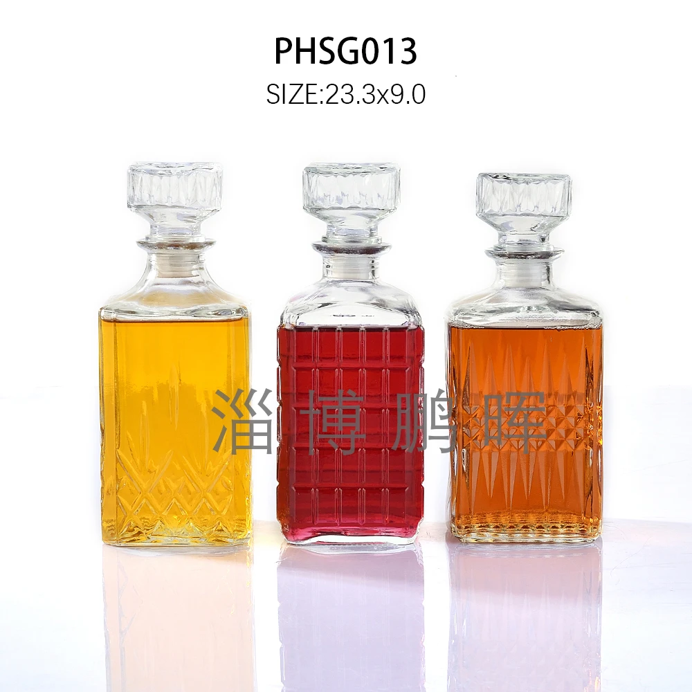 Красивая Водка Виски графин 50 мл 250 500 750 1000 креативная миниатюрная пустая стеклянная бутылка для вина