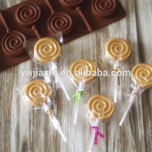 Food Grade Round Bonbon Hard Candy Mould Silicone Lollipop Moulds