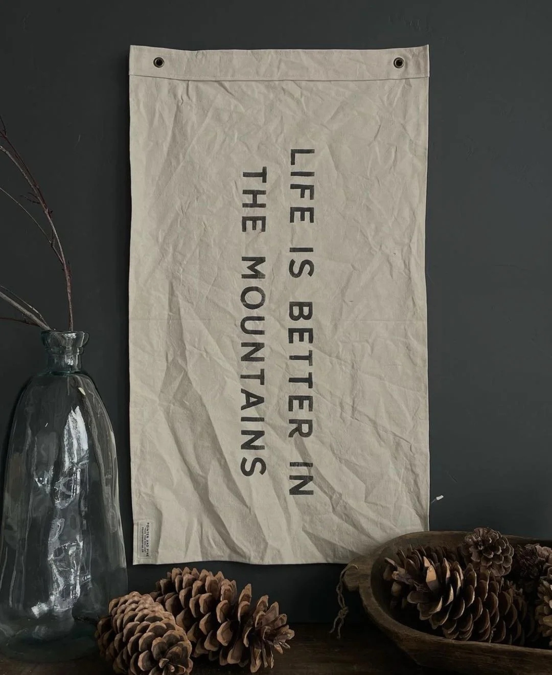 Blank canvas cotton fabric wall hanging decoration banner custom printing canvas flag banner with grommets