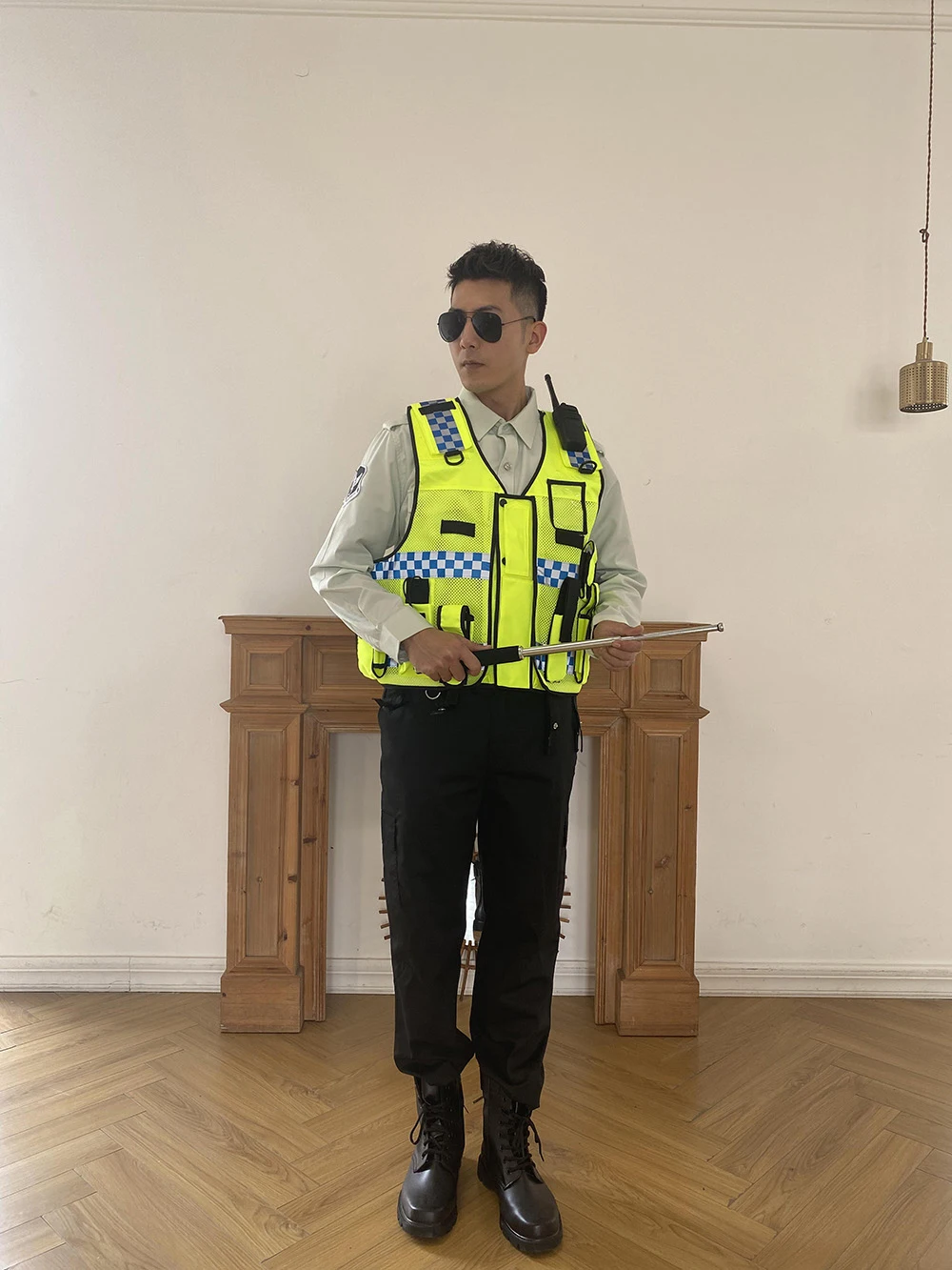 Oem Men Security Vest Custom Yellow Security Guard Uniforms Design Security Guard Uniforms Samples Adults Winter for Guard