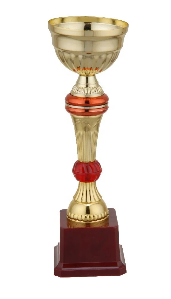 Souvenir items gold metal trophy for promotion