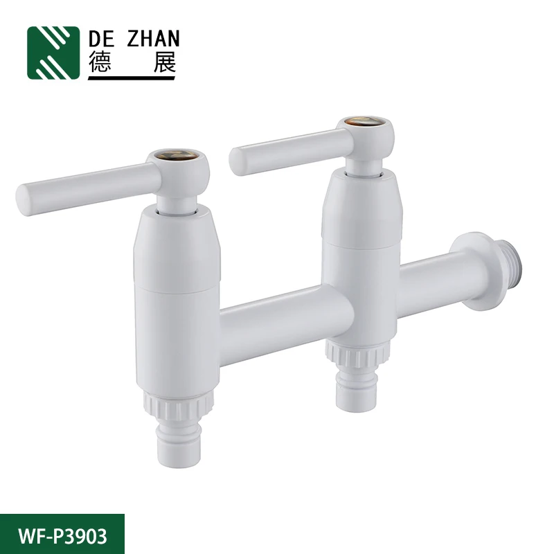 2 Way Bibcock Taps Plastic ABS Water Faucet Nozzle