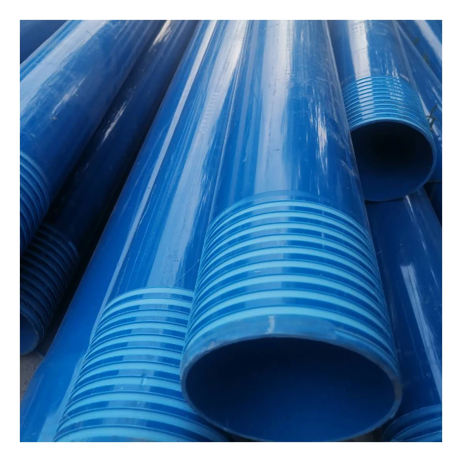 Factory Sale drill hole screen pvc water well screen tube blue pvc pour forage