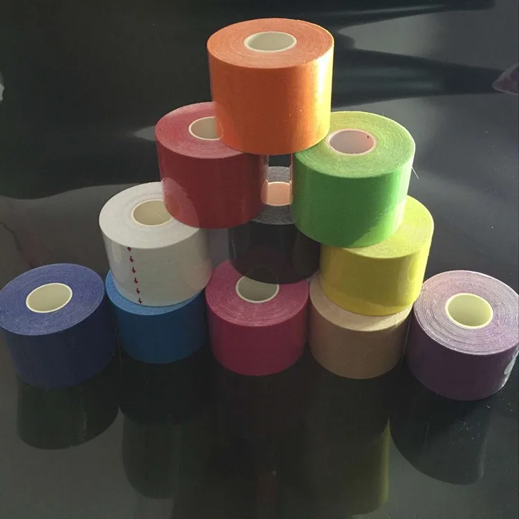 Wholesale Custom Logo Kinesiology Breathable Athletic Tape Waterproof Therapy Cotton High Performance Kt Athletic Sports Tape