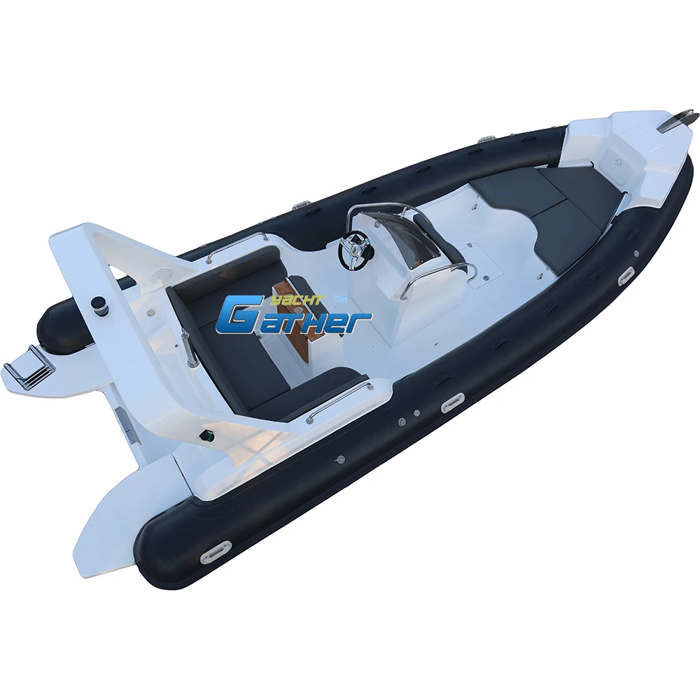 CE 7.1m Rib700 Boat 23ft Inflatable pvc or Hypalon Rib Boat Luxury Yachts for Sale